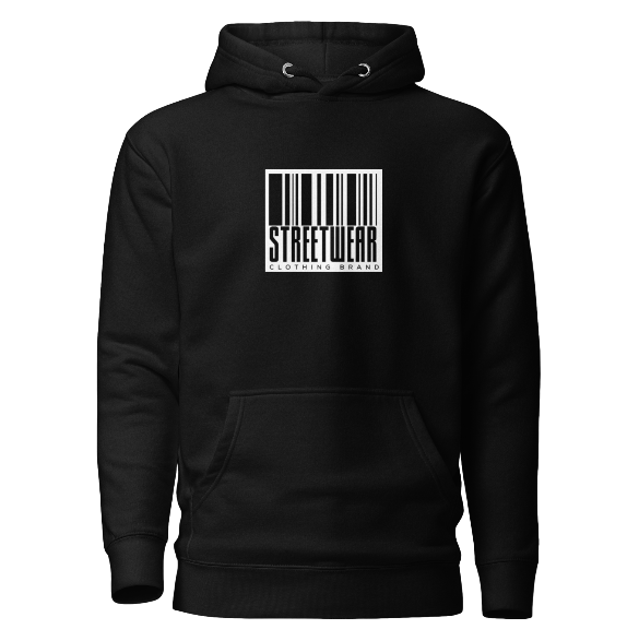 Sweat à Capuche Street wear code barre