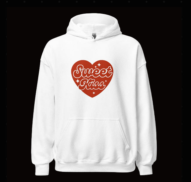 Sweat-shirt  à capuche Sweet Kiss